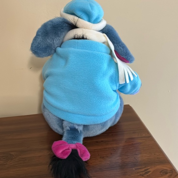 EEYORE PLUSH in SNOWMAN SWEATER (11” seated) - Picture 5 of 13